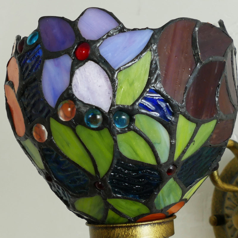 Flower Pod Round Glass Wall Lamp