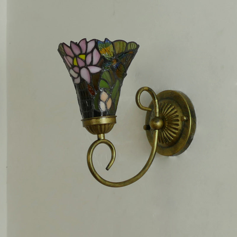 Flower Pod Round Glass Wall Lamp
