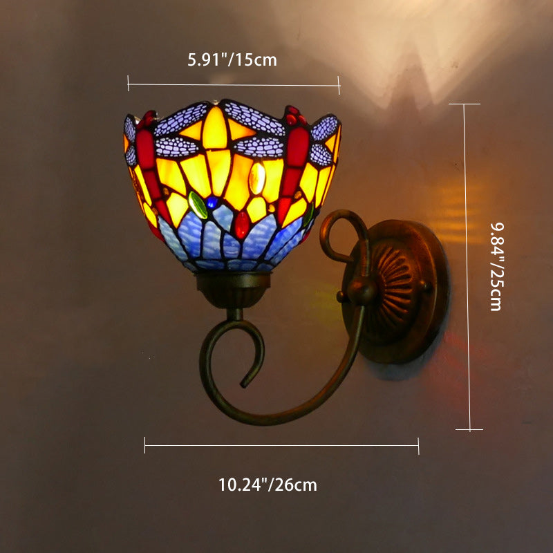 Flower Pod Round Glass Wall Lamp