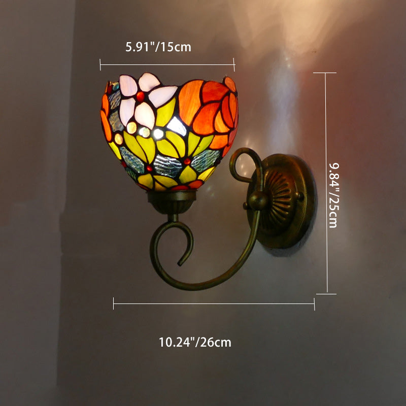 Flower Pod Round Glass Wall Lamp