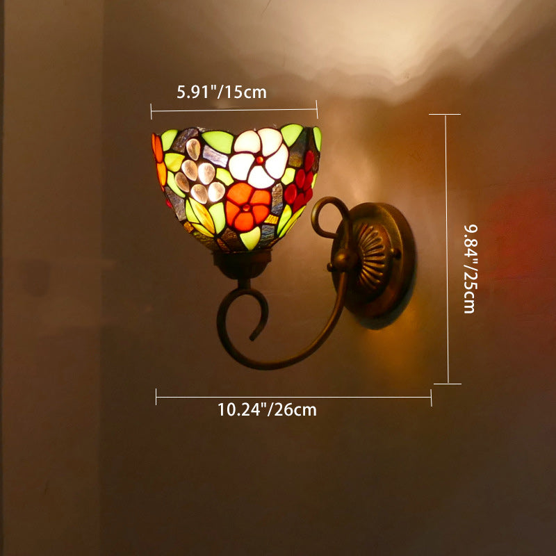 Flower Pod Round Glass Wall Lamp