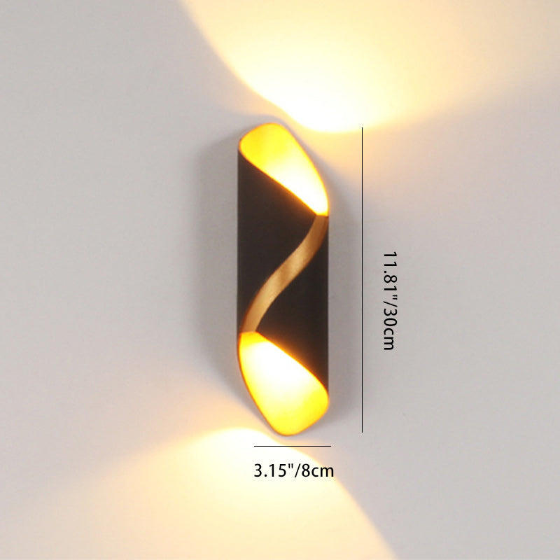 Curved PC Aluminum Outdoor Light