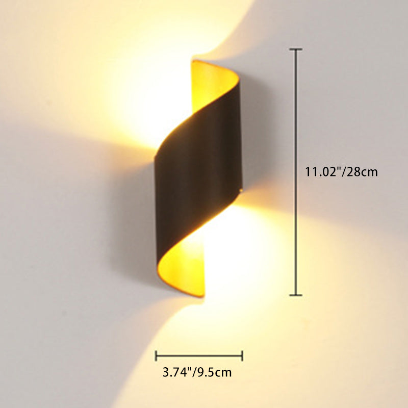 Curved PC Aluminum Outdoor Light