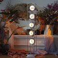 Rectangular Flared Round Iron 5-Light Floor Lamp