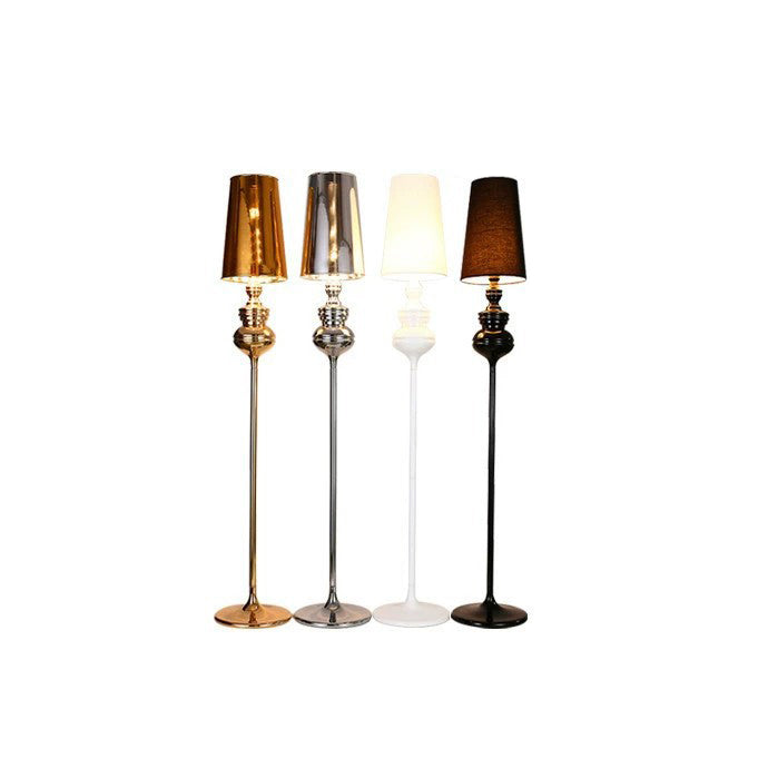Round Gourd Fabric PVC Floor Lamp