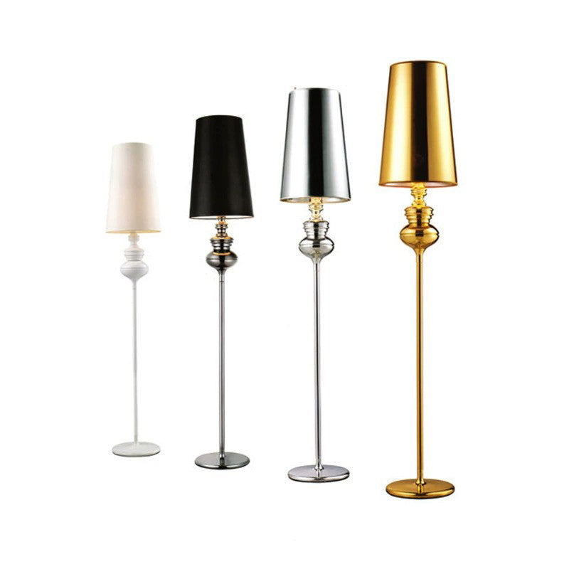 Round Gourd Fabric PVC Floor Lamp