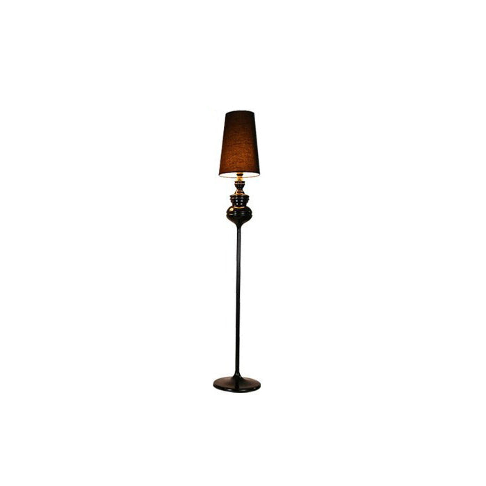 Round Gourd Fabric PVC Floor Lamp