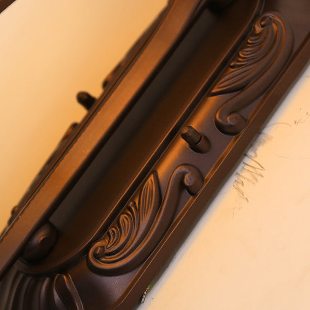 Leaf Round Curve Glass Outdoor Light