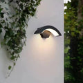 Curved Bent Aluminum Patio Outdoor Light