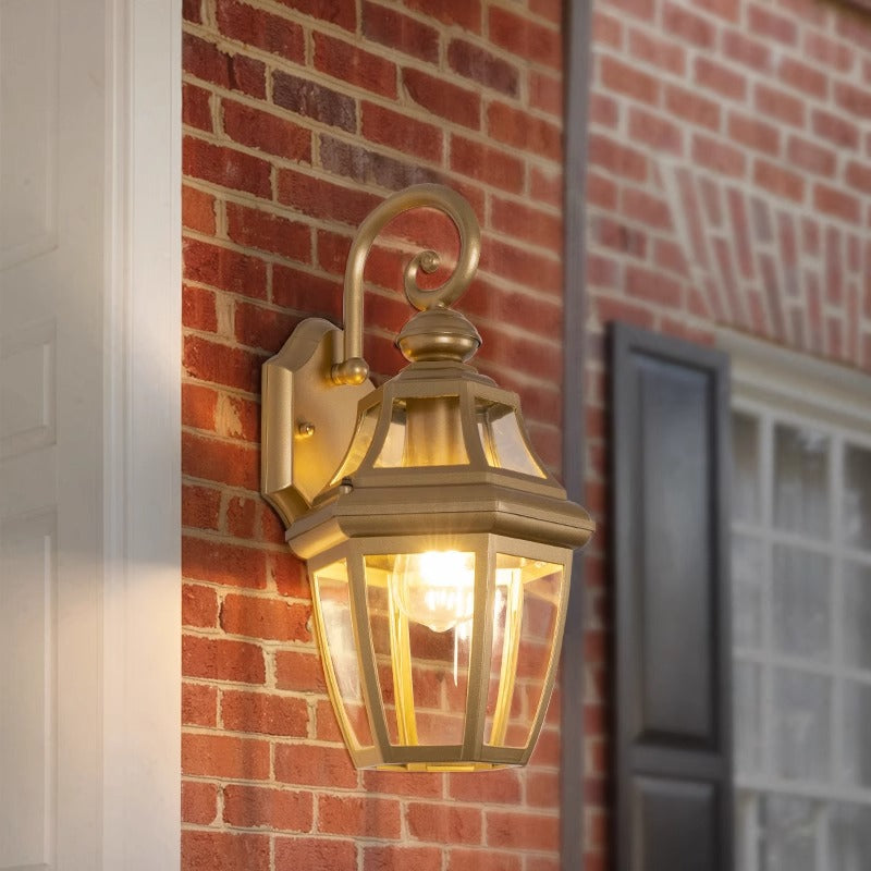 Round Court Glass Hardware Outdoor Light