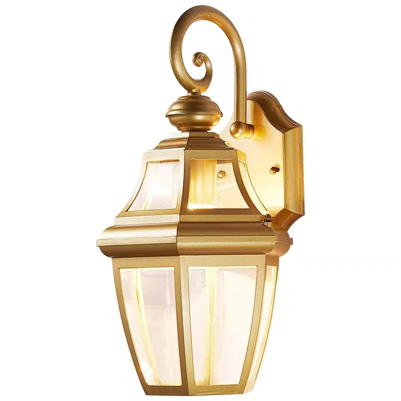 Round Court Glass Hardware Outdoor Light