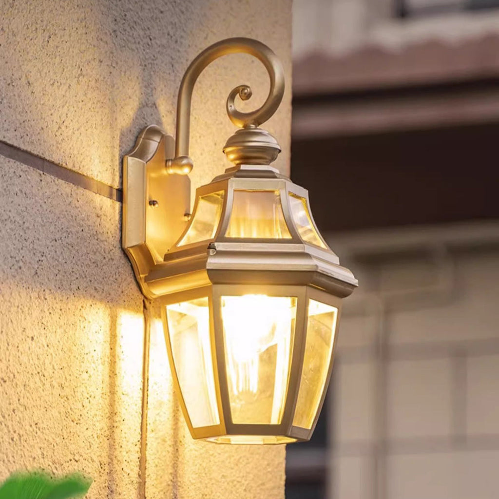 Round Court Glass Hardware Outdoor Light