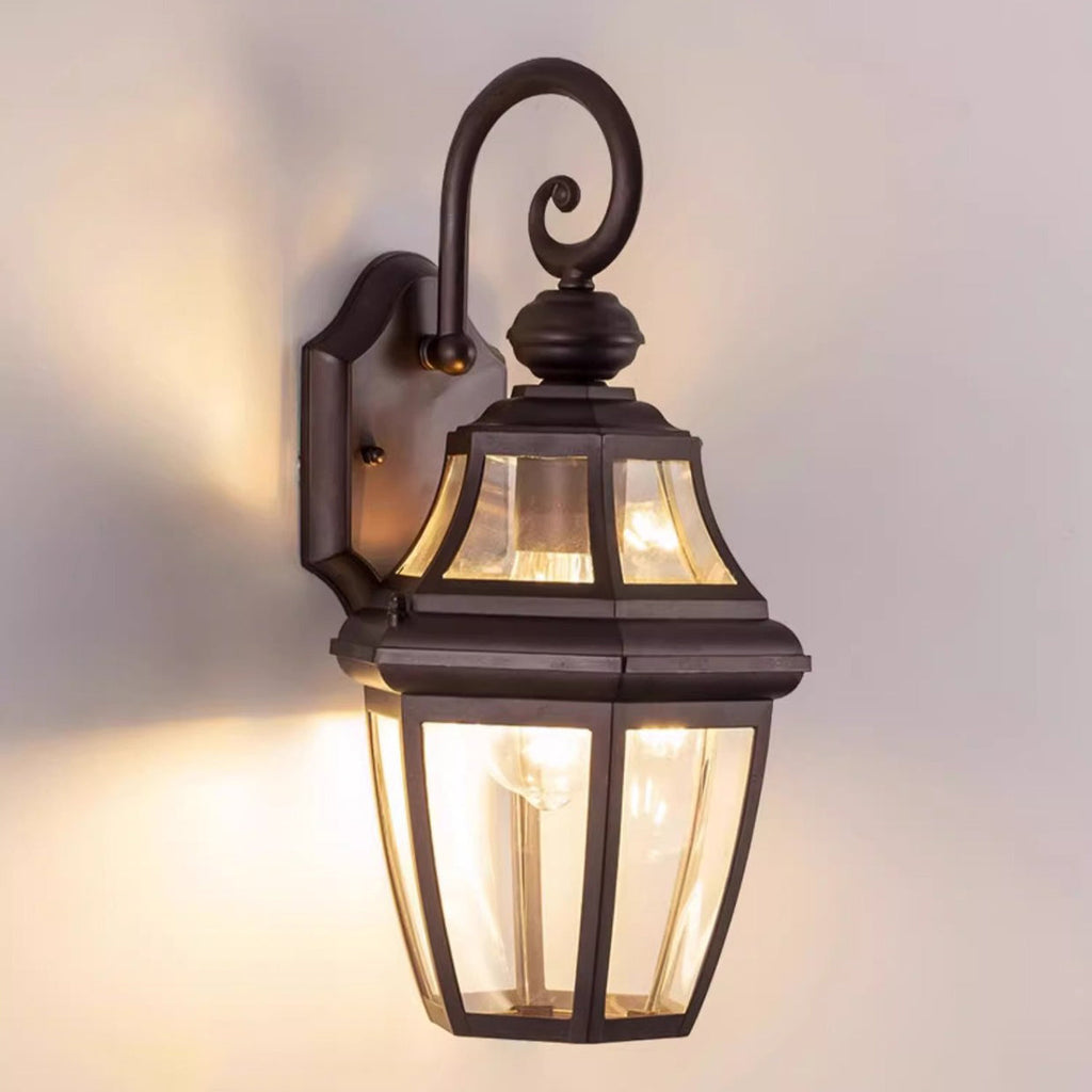 Round Court Glass Hardware Outdoor Light