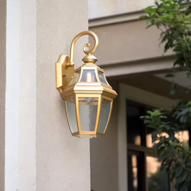 Round Court Glass Hardware Outdoor Light
