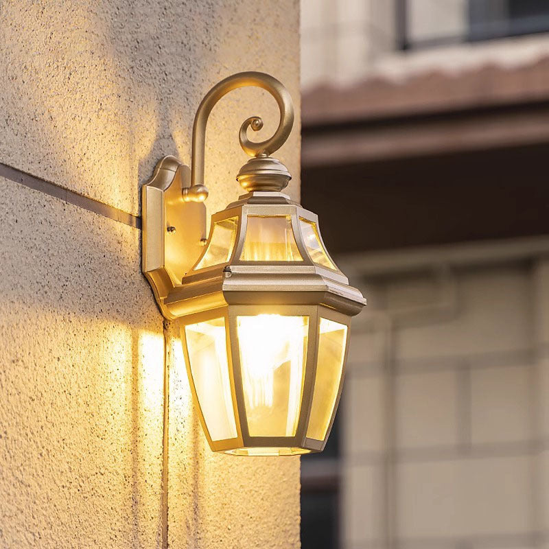 Round Court Glass Hardware Outdoor Light