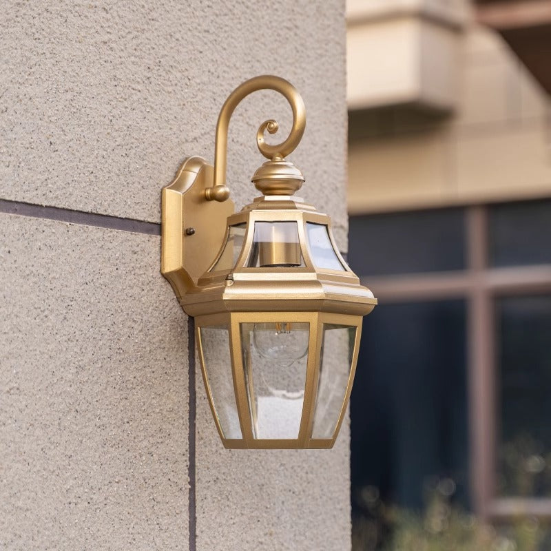 Round Court Glass Hardware Outdoor Light