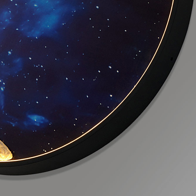 Star Astronaut Round Resin Outdoor Light