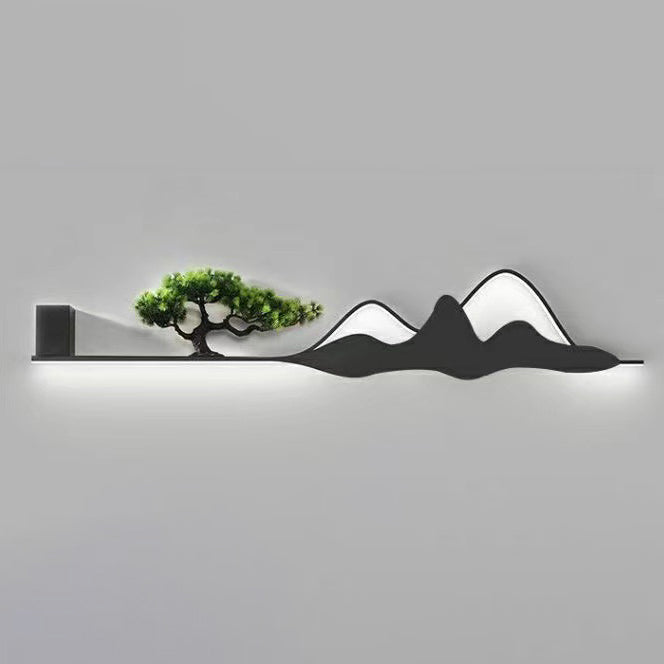 Mountain Tree Acrylic Silicone Outdoor Light