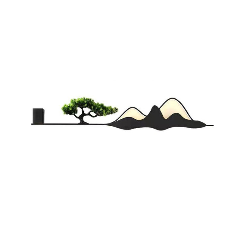 Mountain Tree Acrylic Silicone Outdoor Light
