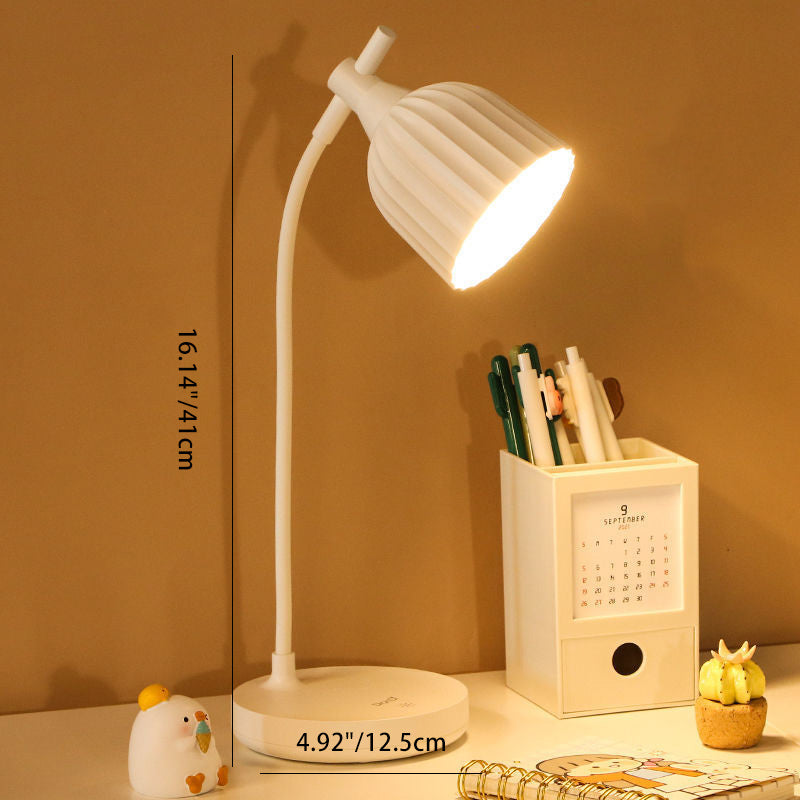 Round Pleated ABS Living Table Lamp