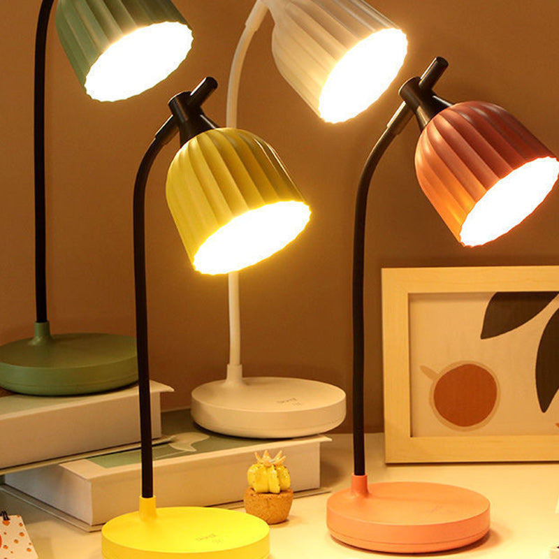 Round Pleated ABS Living Table Lamp