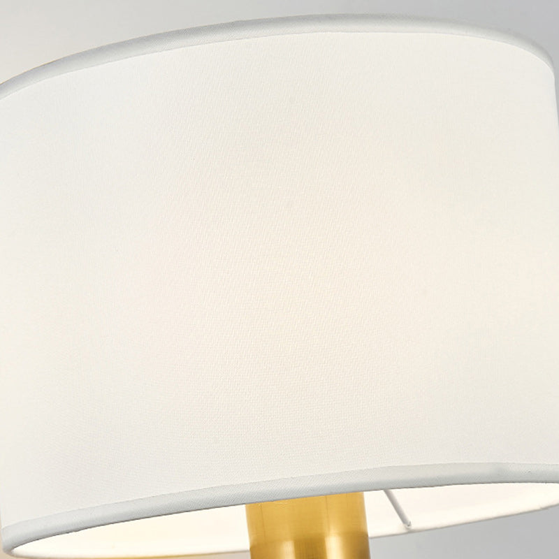 Cylinder Round Fabric Iron Wall Lamp