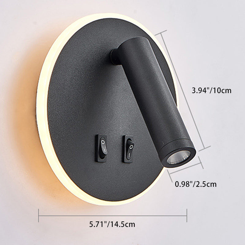 Round Rectangle Square Acrylic Wall Lamp