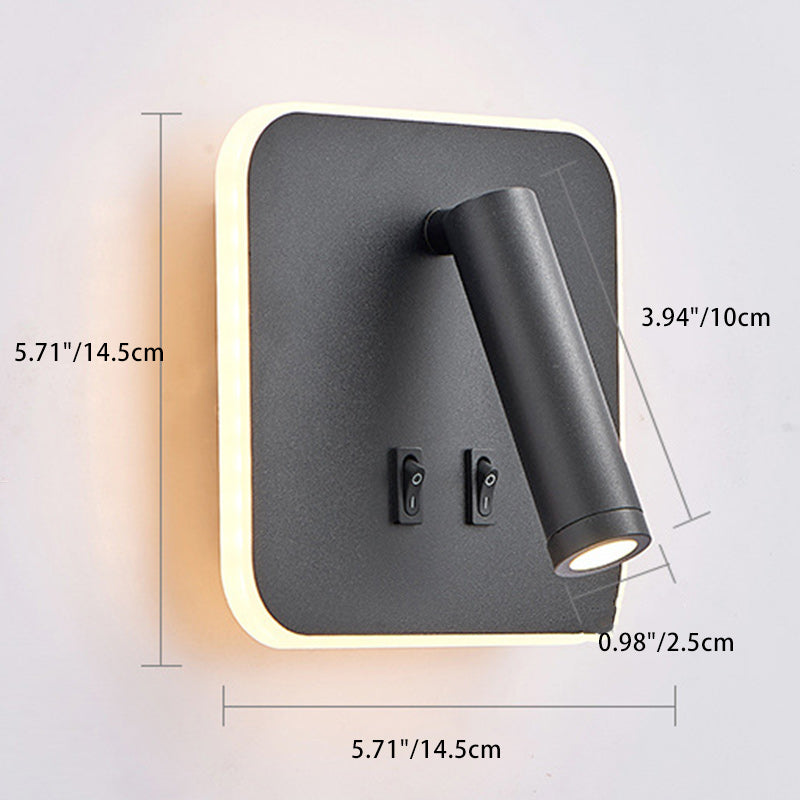 Round Rectangle Square Acrylic Wall Lamp