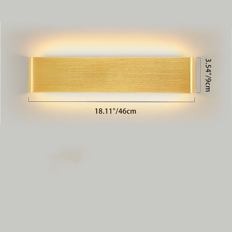 Rectangle Acrylic Aluminum Living Wall Lamp