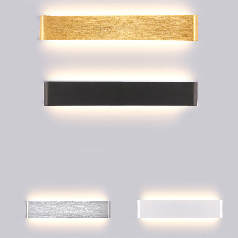 Rectangle Acrylic Aluminum Living Wall Lamp