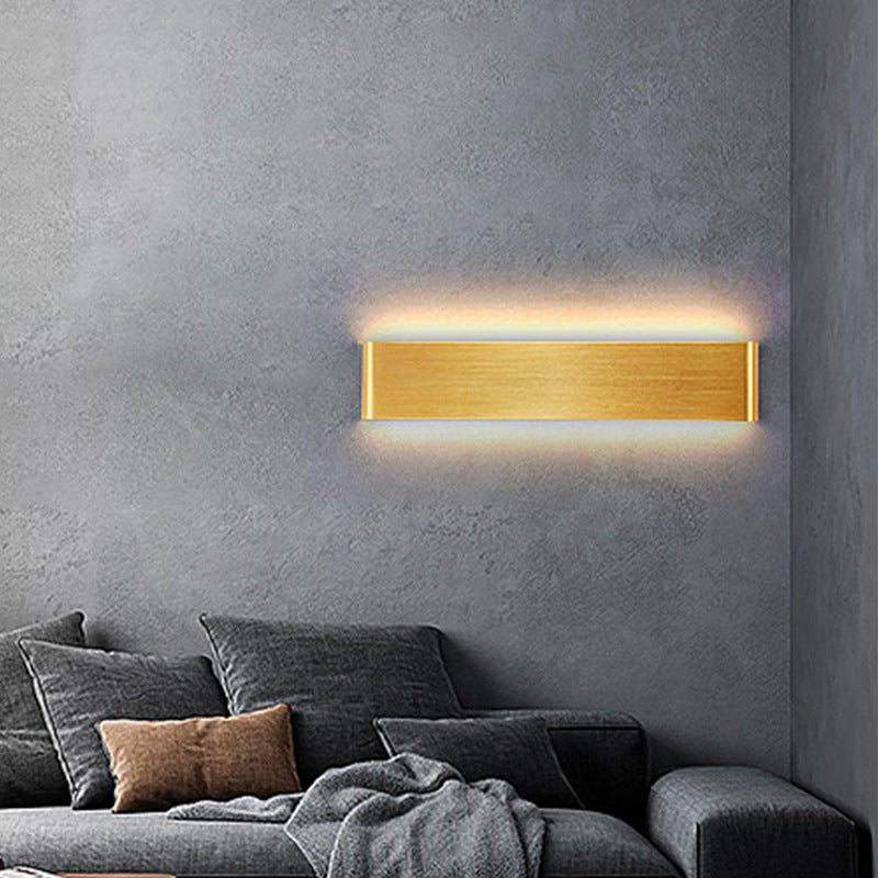 Rectangle Acrylic Aluminum Living Wall Lamp