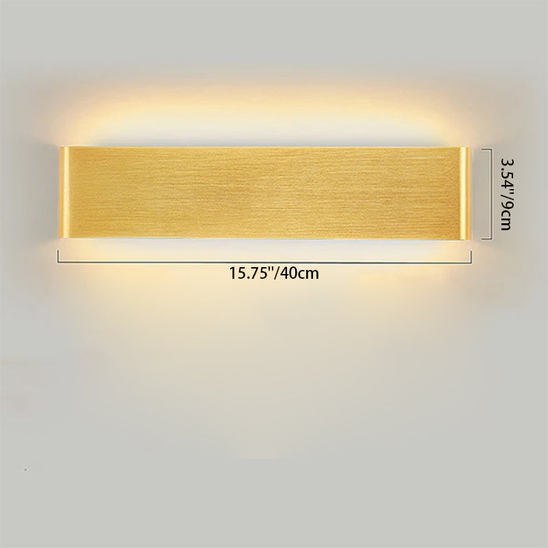 Rectangle Acrylic Aluminum Living Wall Lamp
