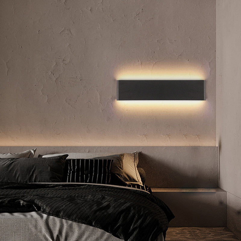 Rectangle Acrylic Aluminum Living Wall Lamp