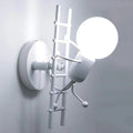 Villain Climbing Ladder Round Wall Lamp