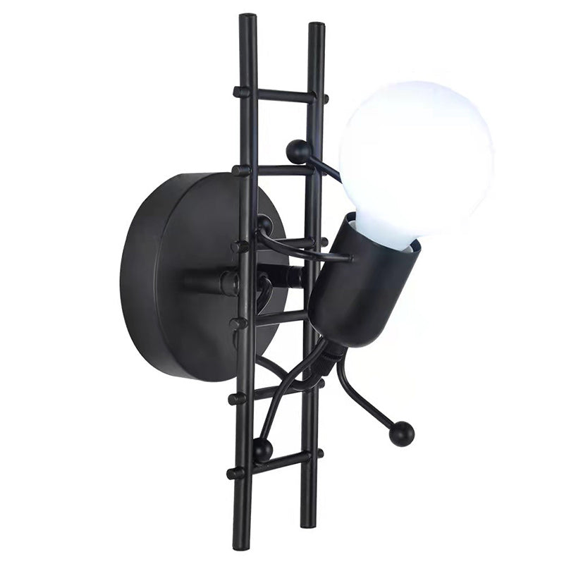 Villain Climbing Ladder Round Wall Lamp