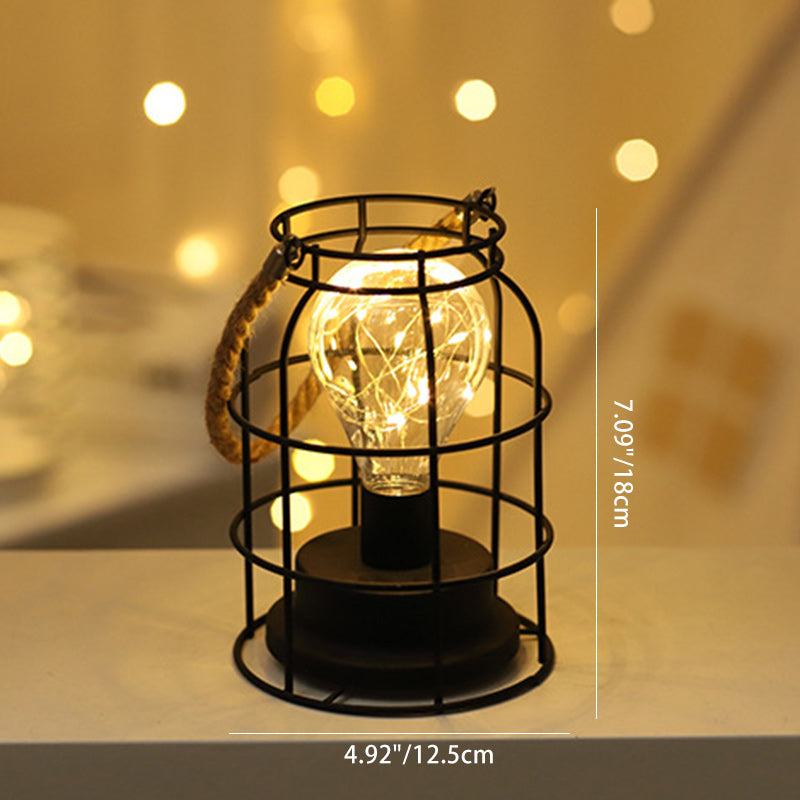 Vertical Strip Square Round Table Lamp