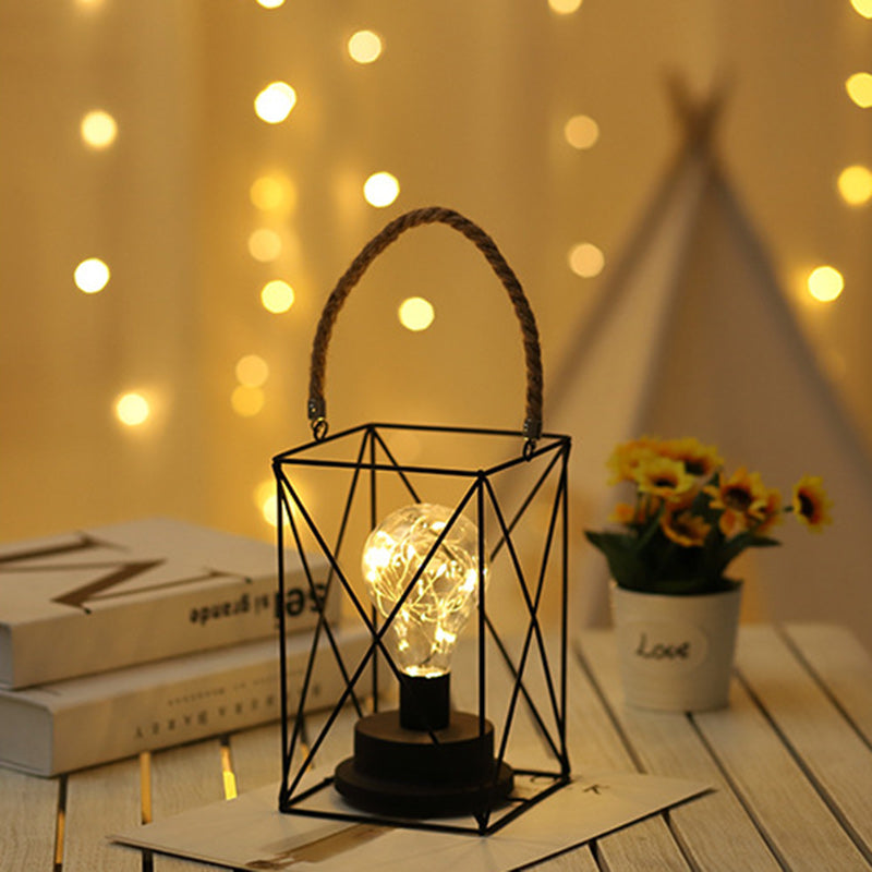 Vertical Strip Square Round Table Lamp
