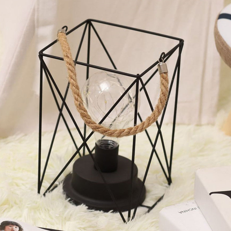 Vertical Strip Square Round Table Lamp