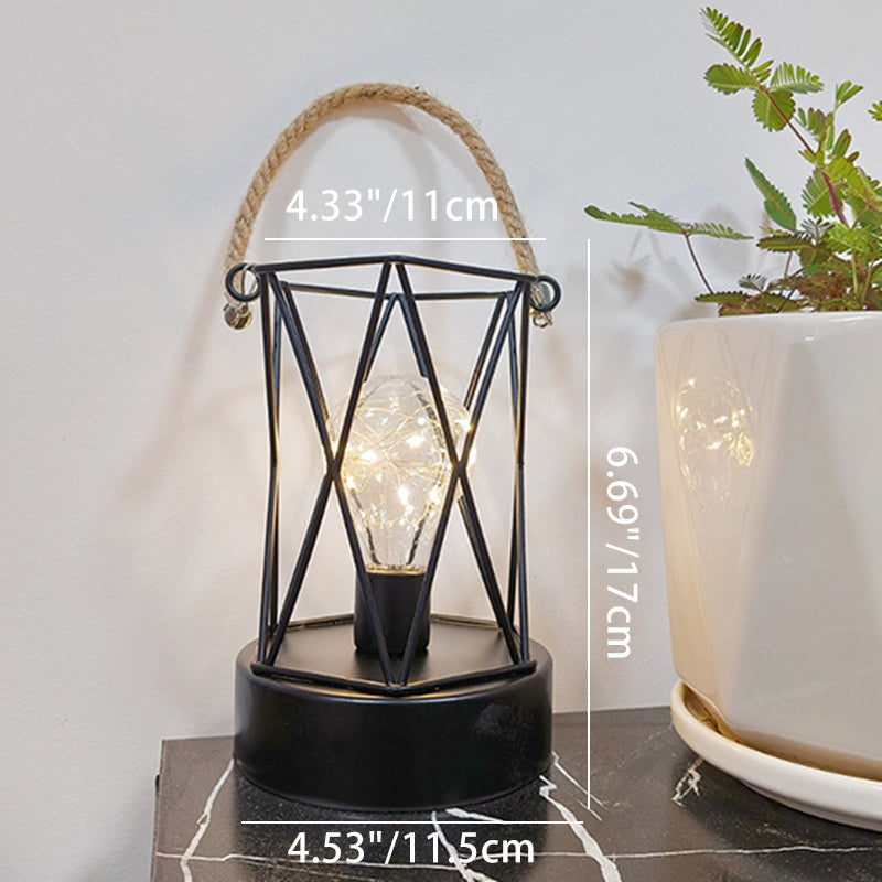 Vertical Strip Square Round Table Lamp