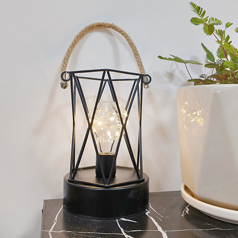 Vertical Strip Square Round Table Lamp