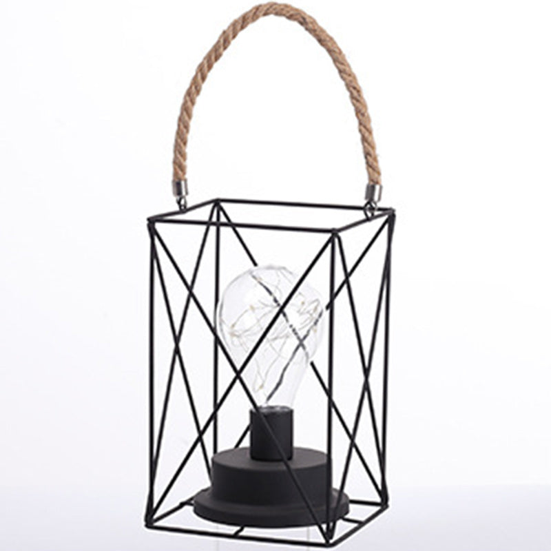 Vertical Strip Square Round Table Lamp