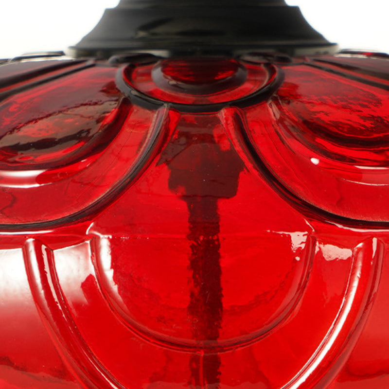 Round Rose Curve Fabric Table Lamp