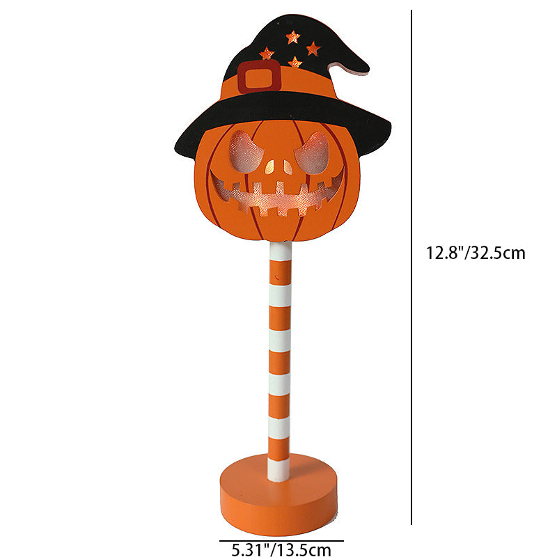 Pumpkin Wood Living Room Table Lamp