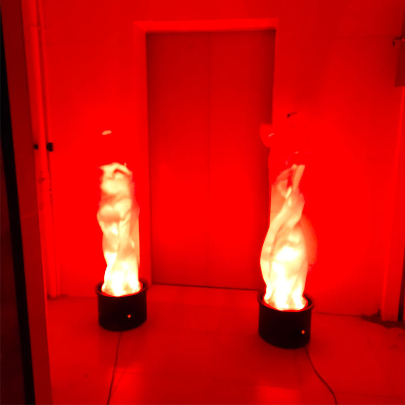 Fire Round Sateen Iron Floor Lamp