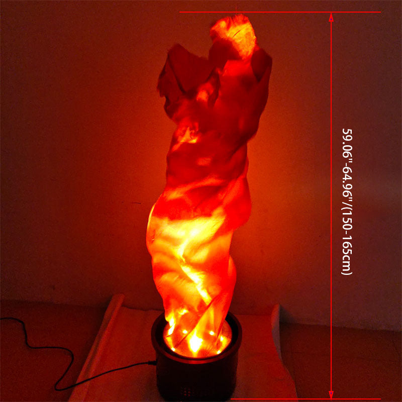 Fire Round Sateen Iron Floor Lamp