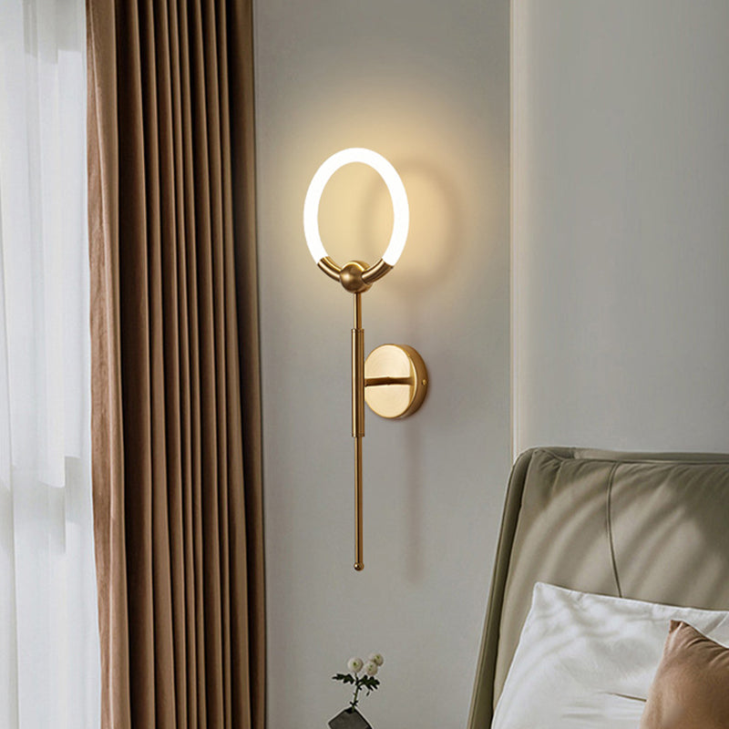 Round Bar Acrylic Iron Wall Lamp