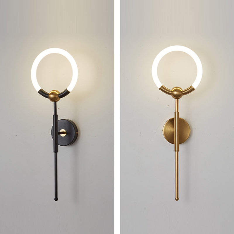 Round Bar Acrylic Iron Wall Lamp
