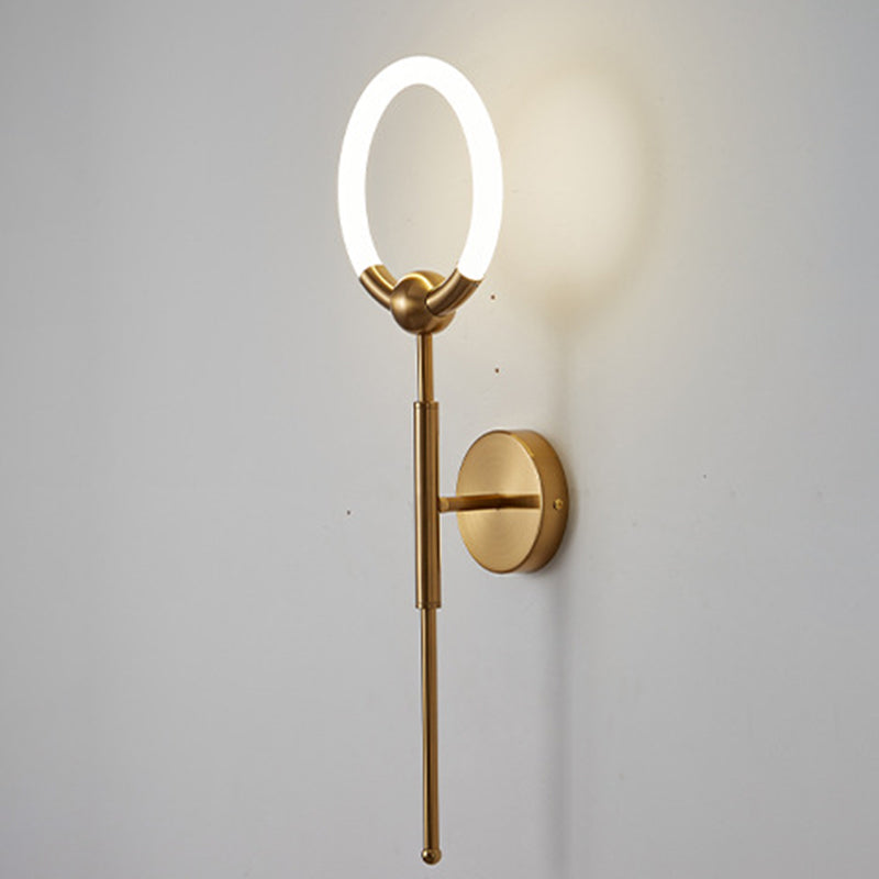 Round Bar Acrylic Iron Wall Lamp