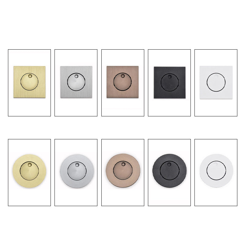 Round Square Aluminum Living Wall Lamp