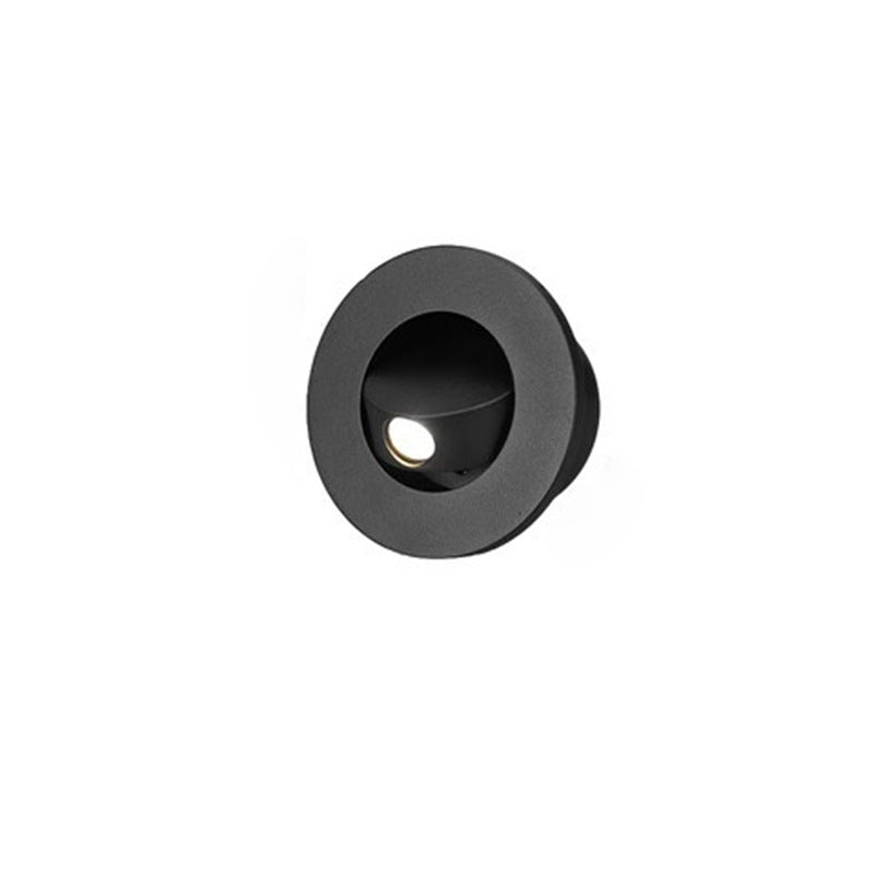 Round Square Aluminum Living Wall Lamp